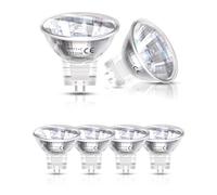 DoRight 6 Pezzi MR11 35W 12V Lampadine Alogene, Lampadina Faretto Base Bi-pin GU4 Dimmerabile con Coperchio in Vetro, Bianco Caldo 2800K 35mm Diametro MR11 Lampada Riflettore per Luce da Incasso