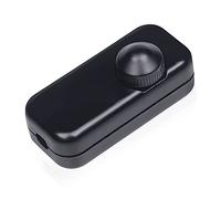 DoRight Dimmer Regolazione 1-150 watt LED regolabili, Lampadine a Incandescenza On/Off 220-240V in Linea/Intermedio a Partire da 1W Silenzioso (Passante da Filo con Comando Rotativo)