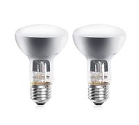 DoRight E27 Lampadina Riscaldante 50W, Rettili Retroilluminazione, Luce Calda Lampada da forno, Dimmerabile con Retroilluminazione a Luce UVA, per Rettili e Anfibi, 2 Confezioni