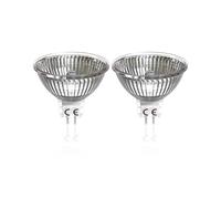 DoRight Lampadina Alogena 12V 20W, MR16 Lampada GU5.3 12V Bianco Caldo 2800K Dimmerabile Lampada Alogena Riflettore per Illuminazione della pista, Illuminazione da incasso, Confezione da 2