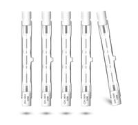 DoRight Lampadina Alogena 80W R7S 78mm Bianco Caldo 2800K Dimmerabile Proiettore Lineare a Doppia Estremità Tipo J Lampada 1390lm Lampadina Alogena R7S J78 per Lavoro, Sicurezza (Confezione da 5)