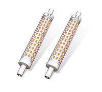 DoRight Lampadina R7S 118mm a LED, 15W LED R7S Lampadina Lineare J118 Equivalente 150W Lampada Alogena, Bianco Calda 3000K, 118mm Slim Doppio Effetto Lineare, Non Dimmerabile, 2 Pezzi