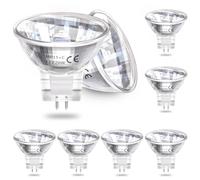 DoRight MR11 Lampadina Alogena 12V 20W,Lampadine GU4 Super Luminose Bianco Caldo 2800K Lampade Riflettore Base Bi-pin Faretto 2-pin Faretto Da Incasso Binario Con Copertura in Vetro Frontale 8pcs