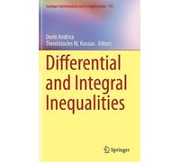 Dorin Andrica Differential and Integral Inequalities (Copertina rigida)