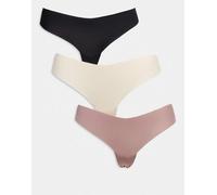Dorina - Airlite - Confezione da 3 perizomi invisibili multicolore 38