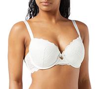Dorina Celine Reggiseno Donna Coppe Modellate con Ferretto, Design in Pizzo Floreale e Ali U-Back per Supporto, Avorio