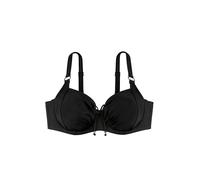 Dorina Fiji Top Bikini Non Imbottito, Design Classico con Anelli Oro, Lacci Regolabili e Ampia Gamma di Taglie, Nero