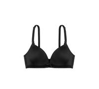 Dorina May Reggiseno Allattamento Senza Ferretto, Coppe Modellate Fodera Cotone, Spalline Regolabili, Bordo Pizzo Delicato, Clip Facili Contatto Pelle a Pelle, Nero