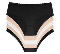 DORINA Naomi-5pp Mutande da Uomo, Nero/Beige/Avorio/Beige/Nero, M (Pacco da 5) Donna