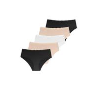 DORINA Naomi-5pp Mutande da Uomo, Nero/Beige/Avorio/Beige/Nero, M (Pacco da 5) Donna