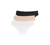 Dorina Pack De Trois Slips Naomi En Coton Biologique Mutande da Uomo (Pacco da 3) Donna