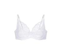 Dorina Perfect Lace Reggiseno a Coppa Intera con Ferretto - Leggermente Imbottito per Forma Naturale - Tessuto Liscio e Supporto Regolabile, Bianco