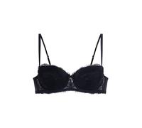 Dorina Perfect Lace Reggiseno Balconette con Ferretto - Coppe Leggermente Imbottite per Forma Naturale - Sollevamento Regolabile e Silhouette Adulatrice, Nero