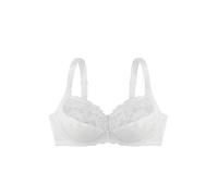 Dorina Philippa Reggiseno con Ferretto, Tessuto Jacquard e Microfibra Denier, Ali a U, Elastico Picot Lucido, Fiocco in Raso, Chiusura con Ganci a Due Strati per Comfort e Supporto, Bianco