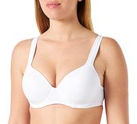 Dorina Rachel, Reggiseno Demi Leggermente Imbottito con Ferretto, Coppe Modellate, Spalline Regolabili e Morbido Tessuto Micro per Comfort Tutto Il Giorno, Bianco