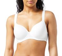 Dorina Rachel, Reggiseno Demi Leggermente Imbottito con Ferretto, Coppe Modellate, Spalline Regolabili e Morbido Tessuto Micro per Comfort Tutto Il Giorno, Bianco
