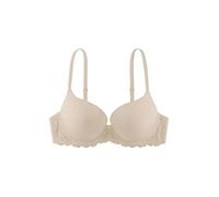 Dorina Reggiseno Donna Claire Demi - Super Push-Up, con Ferretto, Coppe Preformate, in Morbido Tessuto Micro con Dettagli in Pizzo Sensuale, Color Pelle