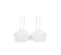 Dorina Reggiseno Donna Lianne Demi - Leggermente Imbottito, con Ferretto, Coppe Preformate con Pizzo con Bordo Festonato e Spalline Regolabili, Bianco