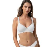 Dorina Lindsay Reggiseno con Ferretto e Coppe Modellate, Non Imbottito, Copertura Completa, Tessuto Micro Morbido, Spalline Regolabili per Comfort e Supporto, Bianco