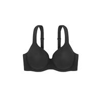 Dorina Reggiseno Donna Rachel - Reggiseno Demi Coppe Leggermente Imbottite, con Ferretto e Coppe Preformate, Spalline Regolabili e Morbido Tessuto Micro per Comfort Quotidiano, Nero