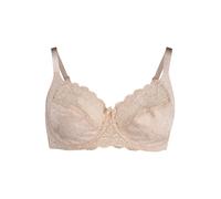 Dorina Philippa Reggiseno Donna con Ferretto, Tessuto Micro Jacquard con Dettagli in Pizzo, Ali a U, Elastico Picot Lucido e Fiocco in Raso, Nudo