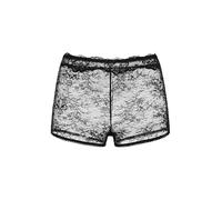 Dorina Shorts/Culotte a Pantaloncino in Pizzo Origins - Design Interamente in Pizzo, Bordo Elastico Picot alle Gambe, Dettaglio Fiocco Frontale, Nero