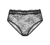 Dorina Slip Cheeky Origins – Sgambatura alta, pizzo, bordo picot, fiocco – Nero