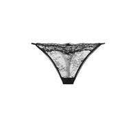 Dorina String/Perizoma in Pizzo Origins - Design Interamente in Pizzo con Bordo in Pizzo, Bordo Elastico Picot alle Gambe, Dettaglio Fiocco Frontale, Nero