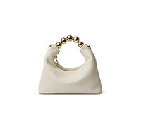 Doris&Jacky Borsa della frizione superiore della maniglia della pelle di capra per la piccola borsa a tracolla di Hobo delle donne con la maniglia della, bianco