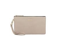 Doris&Jacky Pochette da polso in pelle di capra con cinturino, 4 grigio, Middle, Pelle di capra grigio