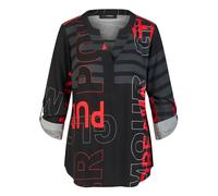 Doris Streich - Camicetta Corta con Grafica Testuale - - Blouses & Shirts - Donna - Multicolore - XL