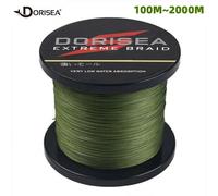 Dorisea Braid 100m-2000m Lenza da Pesca Intrecciata verde Militare 6LB-500LB