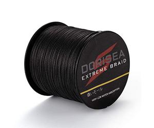 Dorisea Extreme Braid 100% Pe nero intrecciato lenza da pesca 2,7-249,5 kg corda da pesca incredibile Superline Zero Stretch (100 m/226,8 kg/2,0 mm (16 fili))