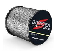 Dorisea Extreme Braid - Lenza da Pesca Intrecciata 100% PE Multicolore (Bianco e Nero), 2,7 - 250 m, Multi-Color, 1500m/1640Yards 15lb/0.18mm
