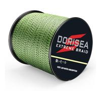 Dorisea, Extreme braid - Lenza da pesca intrecciata in 100% polietilene, lunghezza 300 m, testata da 2,7 a 250 kg, resistente all'abrasione, alta qualità, zero qualità