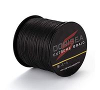 Dorisea lenza da pesca intrecciata Extreme Braid in 100% Pe lunghezza 300 metri test 272595 kg resistente all'abrasione incredibile Superline Zero Stretch diametro piccolo (nero 272 kg 040 mm)