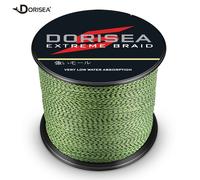 Dorisea Treccia 100m-2000m Maculato Verde e Nero Lenza da pesca intrecciata