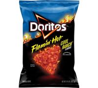 Doritos Tortilla Chips, Flamin' Hot Cool Ranch, sacchetto da 9 once