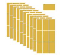 DORKIN Arte dello scratchboard,90 gratta e vinci autoadesivi, ideali per creare cartoline a sorpresa, scrapbooking, feste e regali, 25 x 50 mm, oro.