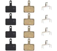 DORKIN Pastiglie freni per bicicletta, 4 paia di pastiglie freno per bicicletta per modelli Shimano TRP Deore BR-M575, B01s, Mt200, M525, M515, T615, T675, M505, M495, M486 e M485.