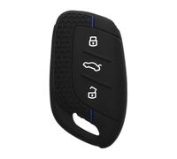 DORKIN Portachiavi, 1 custodia in silicone per chiave auto compatibile con accessori per chiavi auto a tre pulsanti MG ZS MG4 MG5 MG6 (nero e blu)
