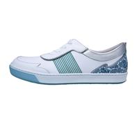 Dorking Carol: Scarpe Piatte Donna Bianco/Blu Pelle D8726 - Stile E Comfort