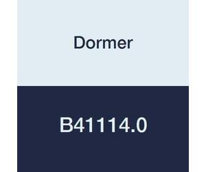 Dormer B41114.0 - Alesatore per macchina, codolo conico, rivestimento brillante, in carburo solido, diametro testa 14 mm, lunghezza scanalatura 47 mm, lunghezza totale 189 mm