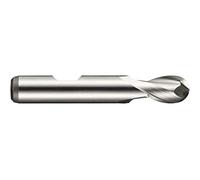 Dormer c50018.0 fresa ball-nosed codolo, rivestimento brillante, cobalto ad alta velocità in acciaio, 18 mm di diametro, 19 mm di lunghezza flauto