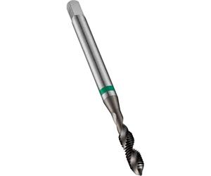 Dormer E474M3 Serie E474 HSS-E-PM Flauto a spirale Green Shark Line Machine Maschio metrico con rivestimento Super-B, standard DIN, filettatura M3 x 0,50 mm, lunghezza 56 mm