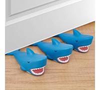 Dormercy 3 fermaporta a forma di squalo in stile cartone animato, fermaporta decorativo per casa e ufficio (registrazione brevetti)