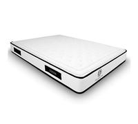 Dormetta Online - Materasso viscoelastico cocoa reversibile, altezza 20 cm, trattamento sanitario, schiuma, bianco, 140 x 190 cm