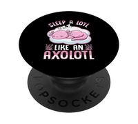 Dormi un sacco come un axolotl PopSockets PopGrip Adesivo