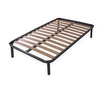 Dormiland, Rete Letto Ortopedica Piazza e Mezza mis.120x190cm, Doghe in Legno e Struttura in Acciaio, Made in Italy