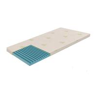 Dormiland Topper Correttore Materasso Singolo in Memory 80 x 190 Altezza 6 cm Memory Foam Sfoderabile ALOES Vera Magnetoterapia Dispositivo Medico